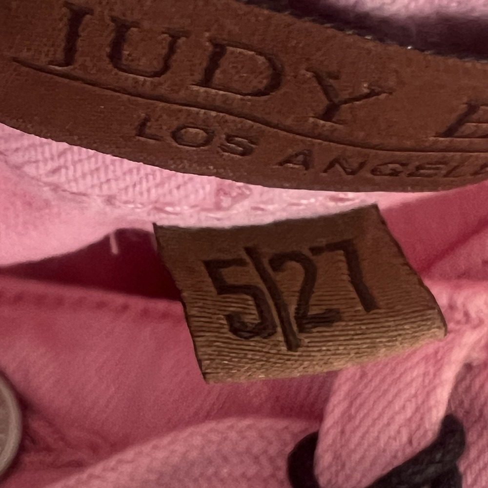 Judy Blue High Rise Garment Dyed Pink Denim Jogger Sz 5/27 Stretch - Picture 11 of 16